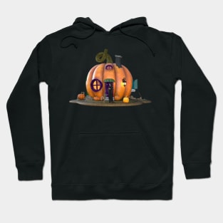 3d rendering Little House Pumpkin Hoodie